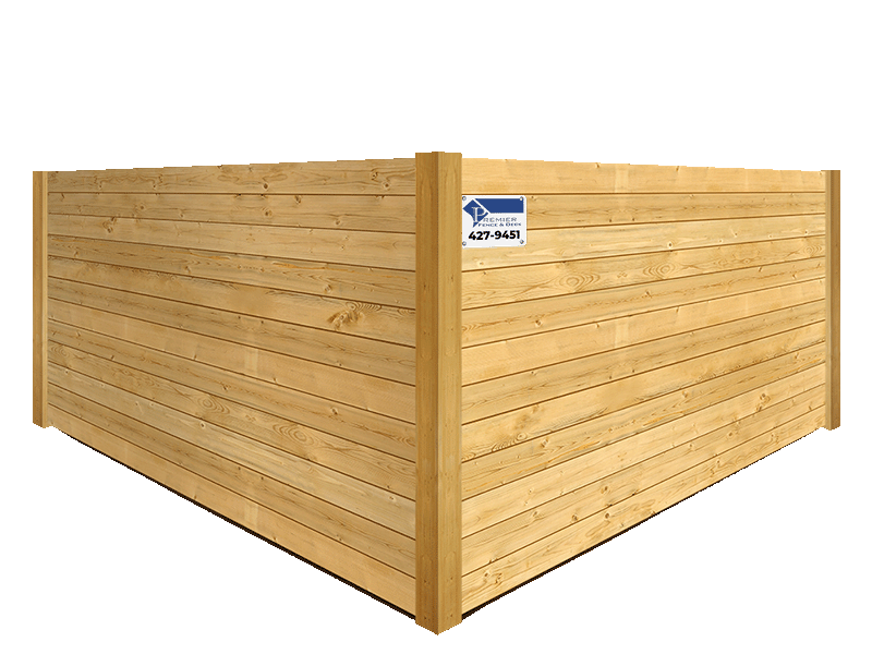 Huntsville AL horizontal style wood fence