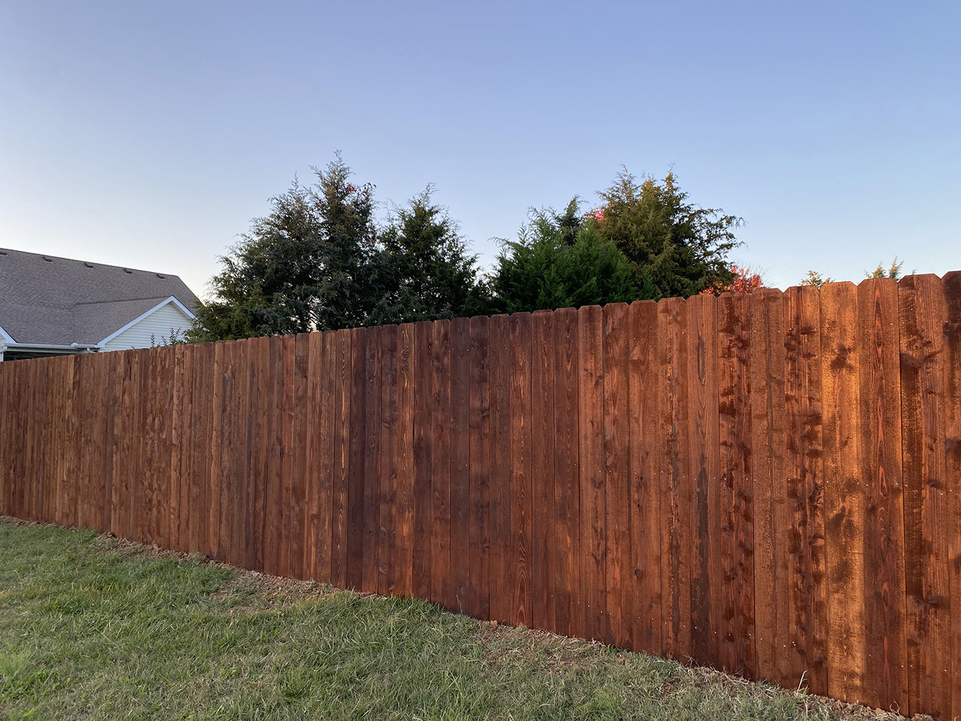 Toney Alabama wood privacy fencing