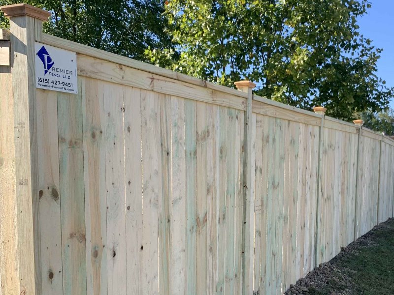 Commercial Wood Fence - Huntsville Alabama